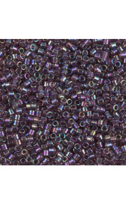 Miyuki delica beads 10/0 - Transparent mauve ab DBM-1244